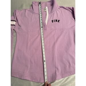 Victoria's Secret PINK Lavender Purple Pull Over Snap Button Size M Logo